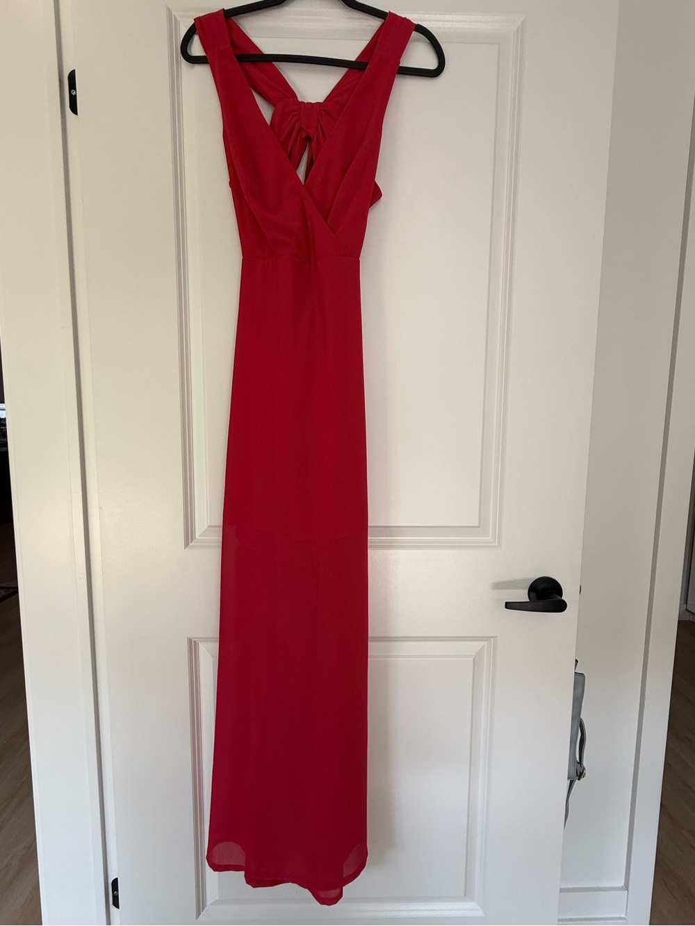 Ya Los Angeles Red Twist-Back Maxi Dress